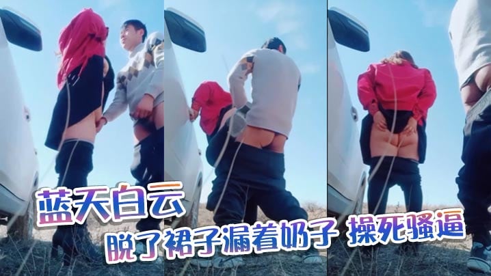 蓝天白云脱了裙子漏着奶子操死骚逼.