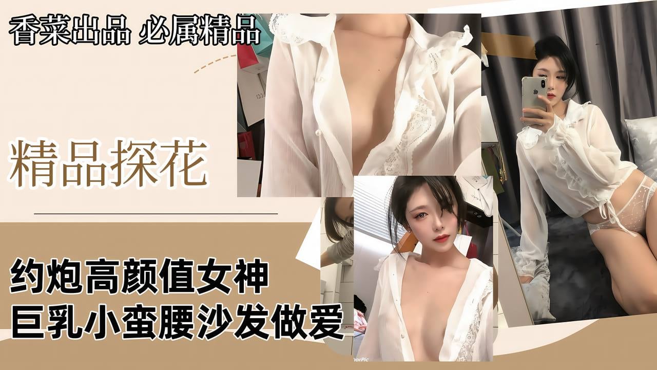 【精品探花】约炮高颜值女神，巨乳小蛮腰沙发做爱！